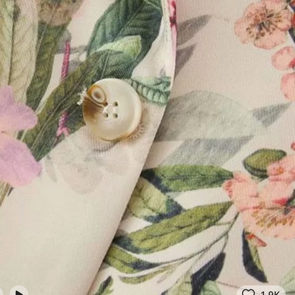 Nwt Women printed Blazer, Small, floral, birds,beautiful, Small - Picture 6 of 15
